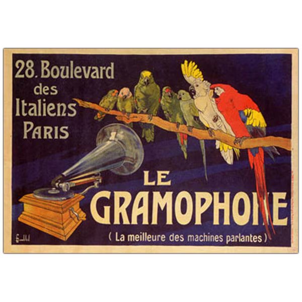 'Le Gramophone' Canvas Art, 18x24, Trademark Fine Art, Mfr#: V8021-C1824GG
